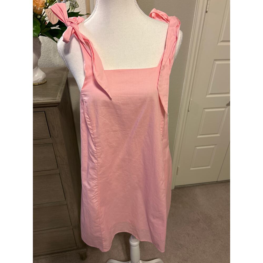And Now This | NWT, Pink Tie Sleeve Babydoll Dress | Med - Picture 4 of 13